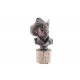 Fine Art Bronze of Cowboy Bust.
