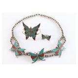 Old Pawn Inlaid Butterfly Set
