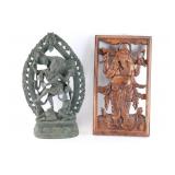 Cast Bronze Diety & Wall Hanging