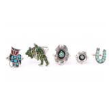 Lot of 5 Navajo Rings