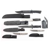 Lot of 6 Fixed Blade Knives