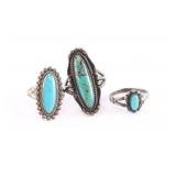 Lot of (3) Sterling Rings