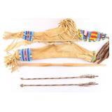 Sioux Beaded Bow and Quiver