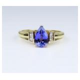Elegant Fine Pear Shape Tanzanite