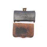 Civil War Pistol Pouch & McKeever Box
