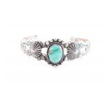 Fred Harvey Style Turquoise Cuff