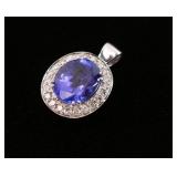 Sapphire & Diamond Pendant