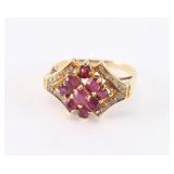 Ladies Ruby and Diamond Ring