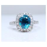Extraordinary Extra Fine Teal Blue Zircon