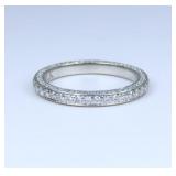 Dazzling Platinum Diamond Anniversary Band