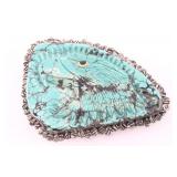 Navajo Sterling Turquoise Pendant