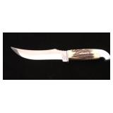 Vintage Custom Knife with Staghorn Grip