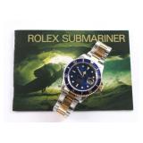 Mens Rolex Sub Mariner Wristwatch