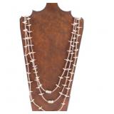 Three Strand Bird Fetish Necklace