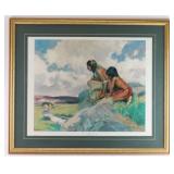 Print of Native Americans