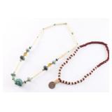 Collection of 2 Vintage Beaded Necklaces