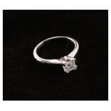 Demure Ladies Diamond Engagement Ring