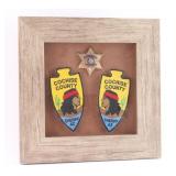 Framed Deputy Sheriff Badge