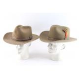 Lot of 2 Stetson Hats.