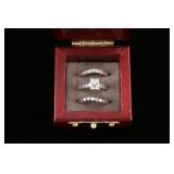 Ladies Rectangle Wedding Set