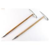 Two WW2 Swiss Army Ice Axes.