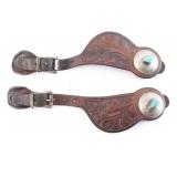 Pair of Fancy Turquoise Spur Straps