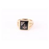 Gold Masonic Ring.