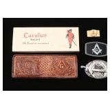 Masonic Belt Buckles & Wallet