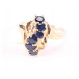 Ladies Sapphire and Diamond Ring
