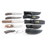 Lot of 5 Fixed Blade Knives