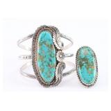 Navajo Turquoise Cuff & Ring Set