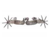 Pair of Mexican Large Rowel Spurs