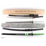Lot of 4 Samurai Style Swords