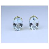 Striking Natural Aquamarine Earrings