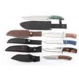 Lot 5 Fixed Blade Knives
