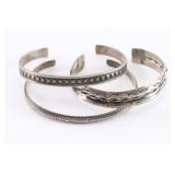 Lot of (3) Navajo Cuffs