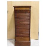 Vintage Roller Door Oak Filing Cabinet