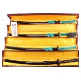 Lot of 4 Samurai Style Swords