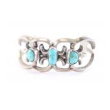 Three Stone Sandcast Cuff