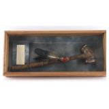 Horn Dance Rattle in Glass Front Display