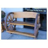 Wagon Wheel Bench