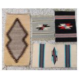 Lot of Four Small Rugs