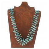 Zuni 3 Strand Turquoise Necklace