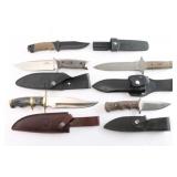 Lot of 5 Fixed Blade Knives