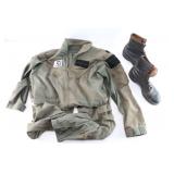 Boondocker Boots & Nomex Flight Suit