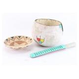 Gourd Bowl & Indian Basket