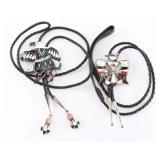 Lot of (2) Zuni Bolo Ties