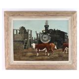 Original Oil on Board by Jack Hamilton