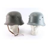 Lot of 2 Finnish Military Helmets