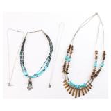A lot of (4) Native American Necklaces